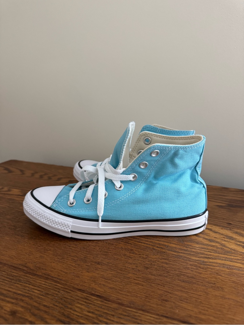 Converse High-Tops in Aqua Blue